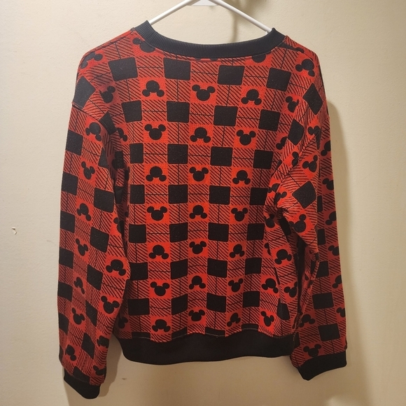 Disney Red and black Mickey Mouse crew neck  Sweater size M - Picture 5 of 8